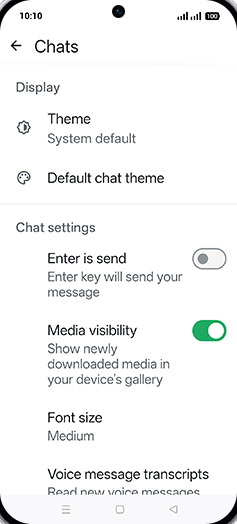 Step 6: Tap on Enter is send to turn ON.