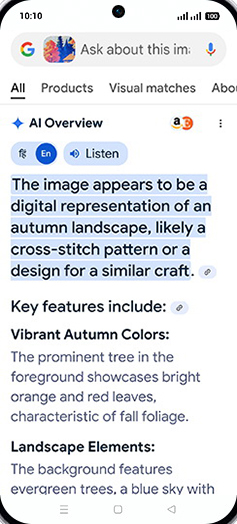 Step 7: Use circle to search.