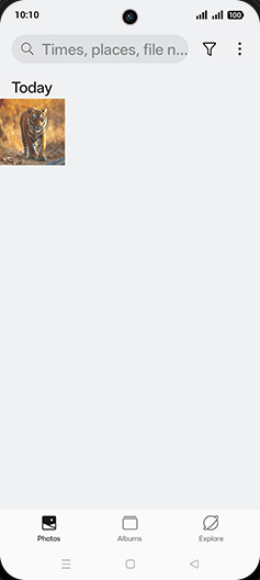 Step 3: Tap on Albums tab.