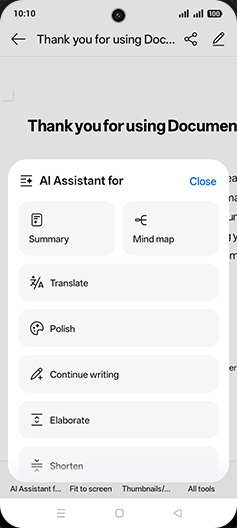 Step 6: Tap on Summary.