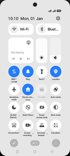 Step 2: Tap on Mobile data icon.