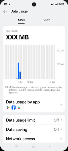 Step 5: Tap on Data saving.