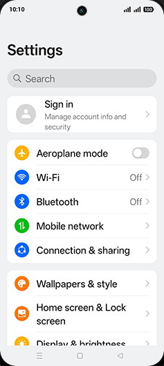 Step 3: Tap on Mobile network.