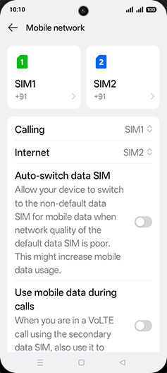 Step 4: Tap on Internet.