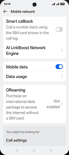 Step 6: Tap on Data usage.