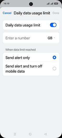 Step 12: Tap on Enter a number.