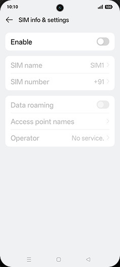 Step 5: Tap on Enable to turn ON.