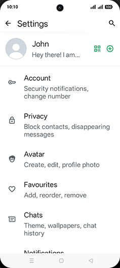 Step 5: Tap on Chats.