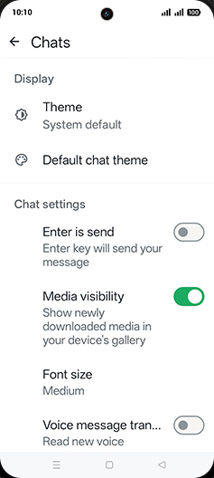 Step 6: Tap on Enter is send to turn ON.