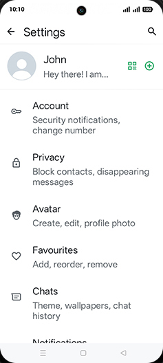 Step 5: Tap on Chats.