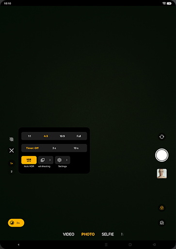 Step 4: Tap on Interval shooting.