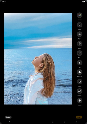 Step 6: Tap on AI Editor.