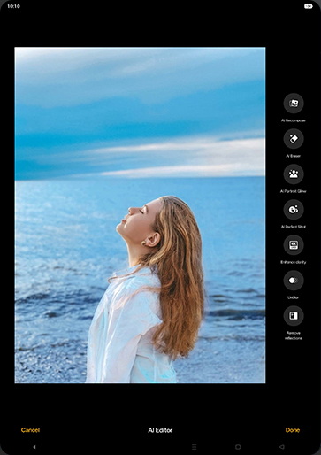 Step 7: Tap on Enhance clarity.