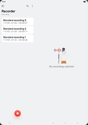 Step 3: Tap on Record icon.
