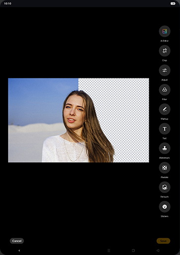 Step 6: Tap on AI Editor.