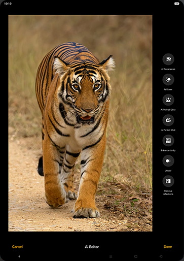 Step 7: Tap on Unblur.