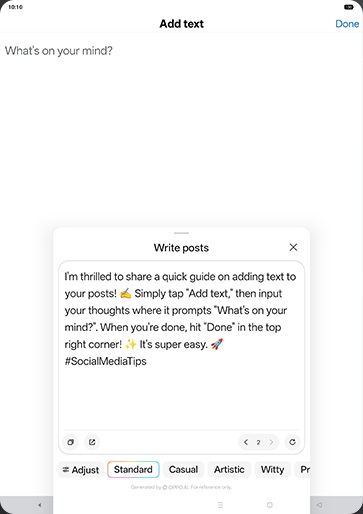 Step 5: Enter Event, people or time and tap on Copy.
