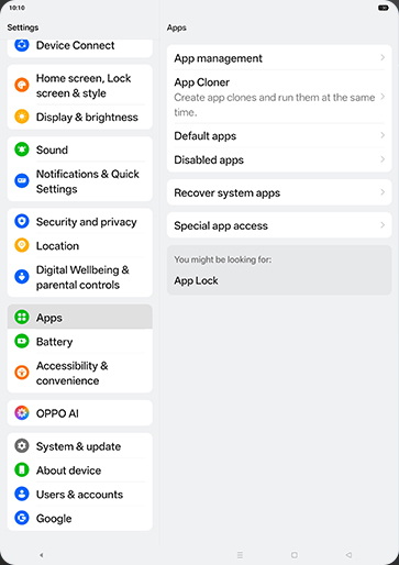 Step 4: Tap on Default apps.