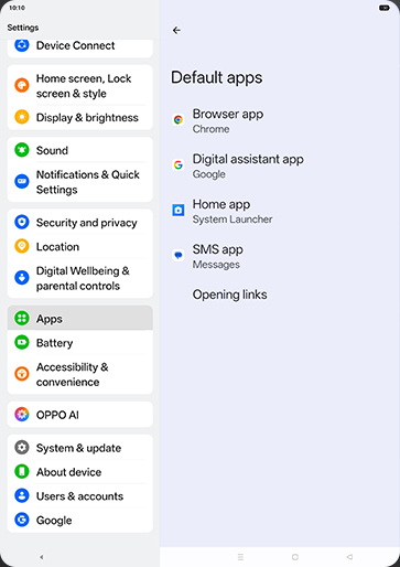 Step 5: Tap on Browser app.