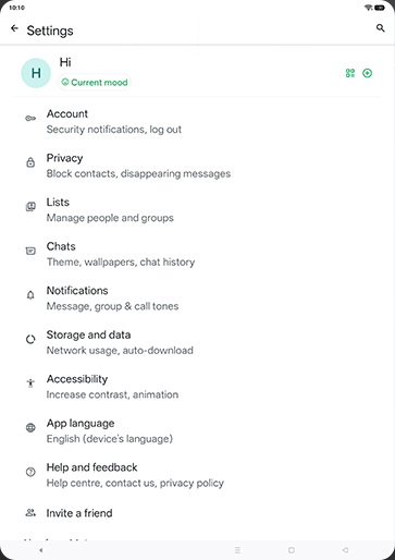 Step 5: Tap on Chats.