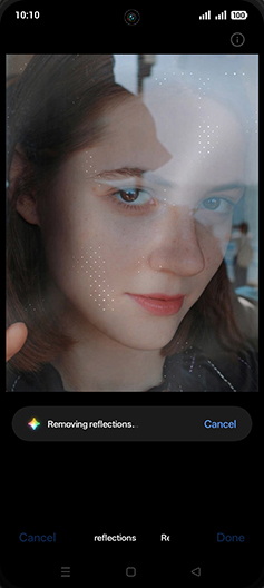 Step 11: Removing glare.