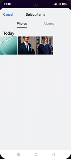 Step 7: Tap on Albums tab.