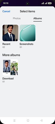 Step 8: Tap on Image folder.