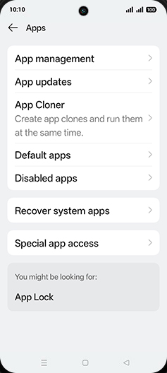Step 4: Tap on Default apps.