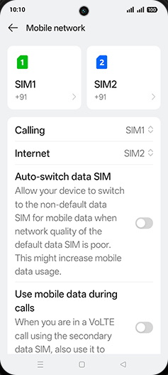 Step 4: Tap on Internet.