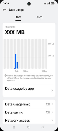 Step 5: Tap on Network access.