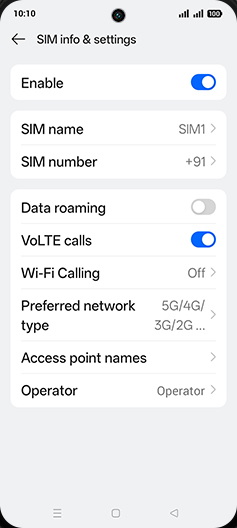 Step 8: Tap on Data roaming to turn ON.