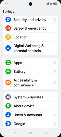 Step 3: Tap on Accessibility & convenience.