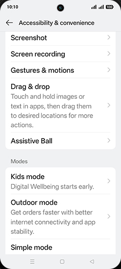 Step 4: Tap on Gestures & motions.