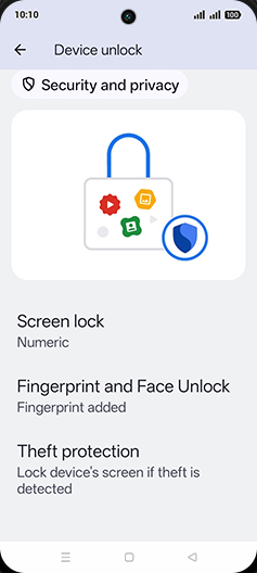 Step 5: Tap on Fingerprint and Face Unlock.