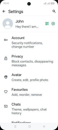 Step 5: Tap on Chats.
