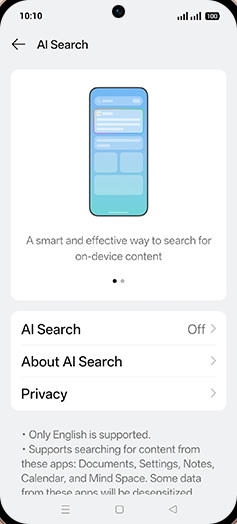Step 5: Tap on AI Search.