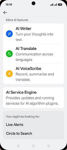 Step 4: Tap on AI Writer.