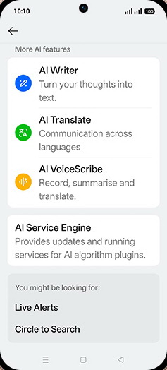 Step 4: Tap on AI VoiceScribe.