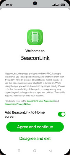 Step 5: Tap on Agree and continue.