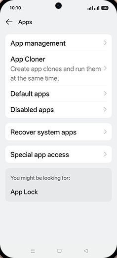 Step 4: Tap on Default apps.