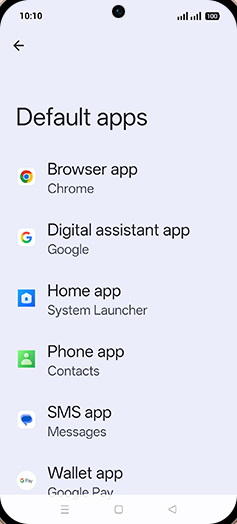 Step 5: Tap on Browser app.