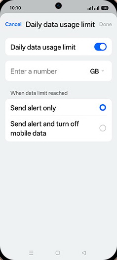Step 12: Tap on Enter a number.