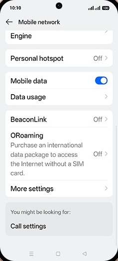 Step 4: Tap on Data usage.