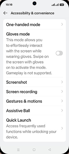 Step 4: Tap on Screenshot.