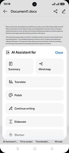 Step 6: Tap on Translate.