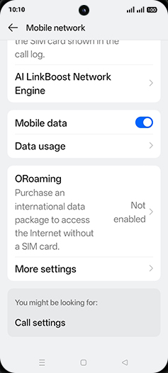 Step 6: Tap on Data usage.