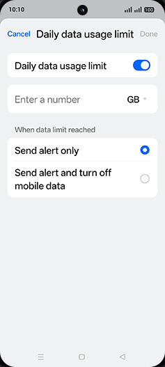 Step 12: Tap on Enter a number.