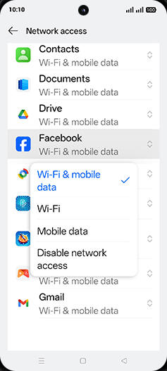 Step 7: Tap on desired option.