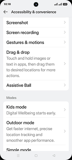 Step 4: Tap on Gestures & motions.