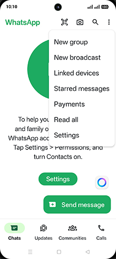 Step 4: Tap on Settings.